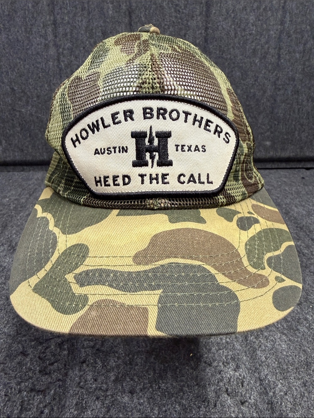 Howler Brothers Camouflage Trucker Hat - Green & Brown